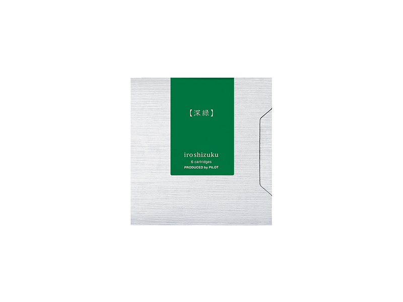 iroshizuku＜色彩雫＞カートリッジ 6本入り 深緑（しんりょく）